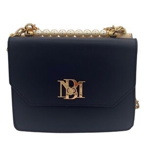 Badgley Mischka Elegant Blue/White Handbag